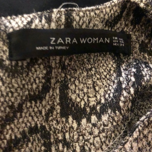 ZARA NWT Snake Print Shift Dress - Picture 4 of 7